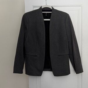 J. Crew Charcoal Open-Front Blazer